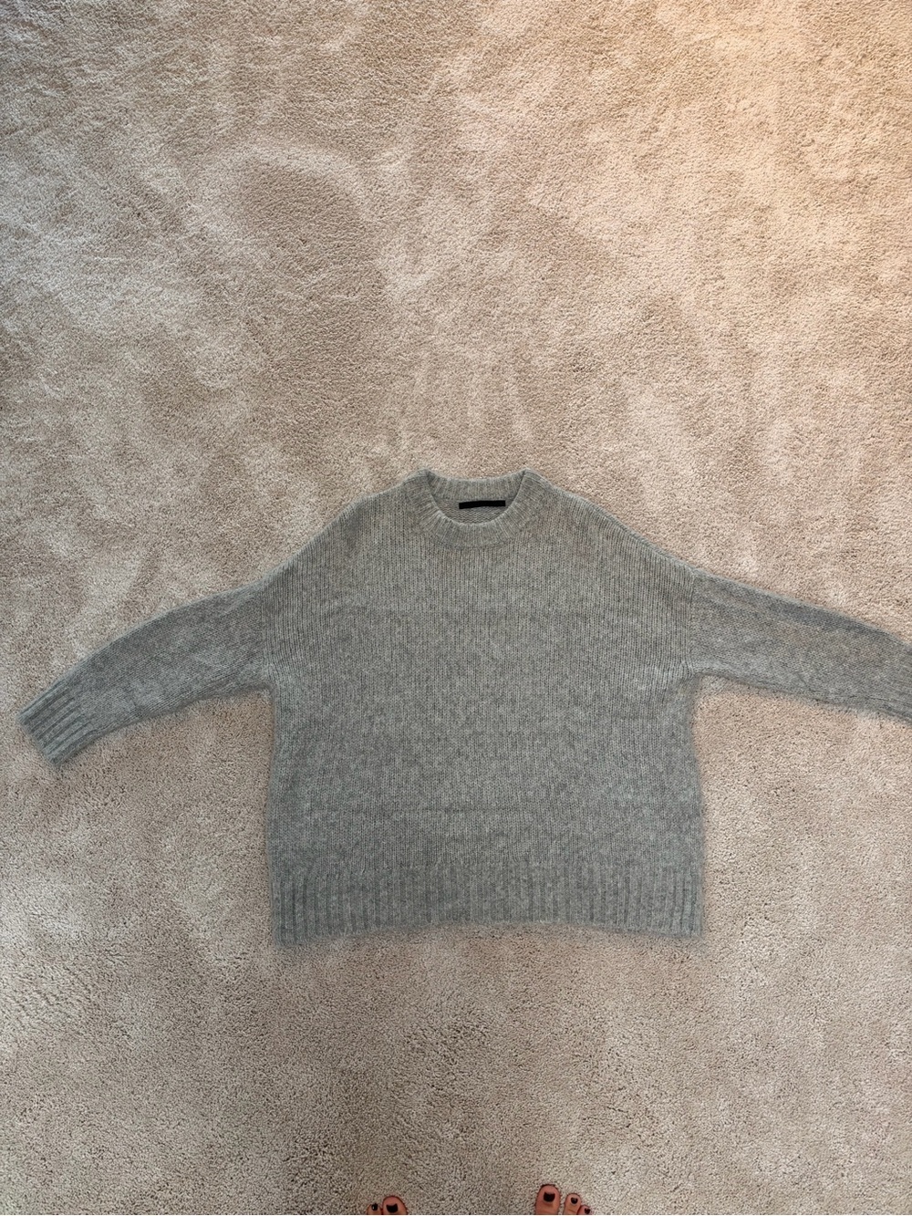 Jenni Kayne Heather Gray Crewneck Sweater